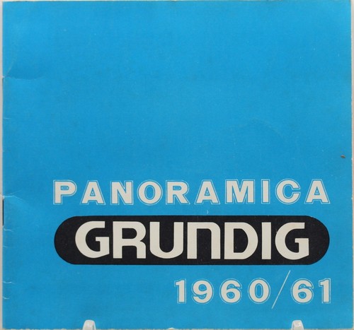 Catalogo grundig 1960 - catalogo,