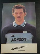 JUVENTUS FOTO CARTOLINA TACCONI STEFANO 1985/86 "LEGGETE HURRA' JUVENTUS"