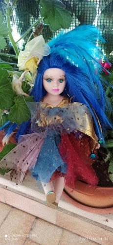 Bambola porcellana fata - bambola, blu