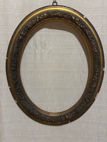 Cornice vecchia ovale legno - cornice,