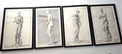 Antico set incisioni in - set, 4