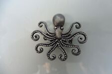 Bella Vecchia Spilla, Gigante Polpo, Polpo, 925 Argento!