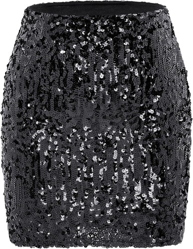 Gonna midi con paillettes - gonna,