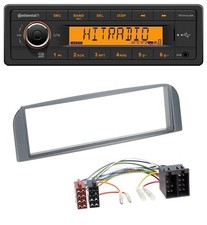 Autoradio Continental 1DIN USB AUX MP3 per Alfa Romeo 147, GT - antracite