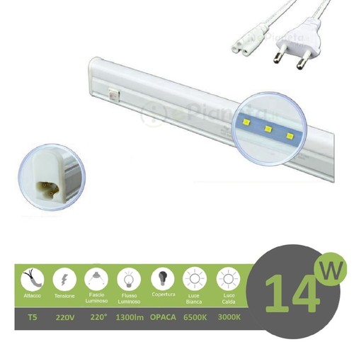 Barra led 14w - t5, 75cm