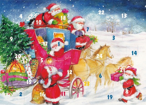 Calendario dell avvento - calendario, dell'avvento