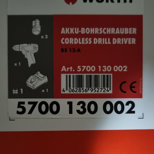 Würth a trapano - würth, 12-a
