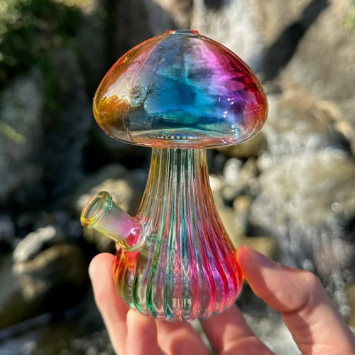 Cute mushroom glass bong - cute,