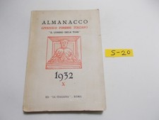 ALMANACCO GIURIDICO FORENSE ITALIANO IL LUNARIO DELLA TOGA  ED. LA ITALIANA 1932