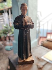 Antica Statua In Gesso Don Bosco