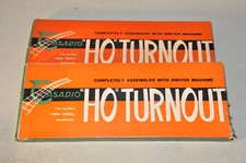 CASADIO - Coppia di SCAMBI elettromagnetici SINISTRI - scatole originali - 2