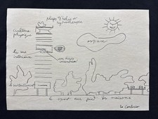 LE CORBUSIER disegno su carta