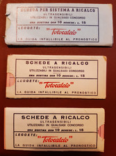 TOTOCALCIO - 3 SCHEDE A