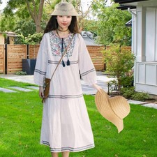 Abito ricamato Stampa floreale