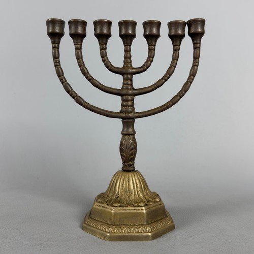 Candelabro bronzo menorah - bronzo,