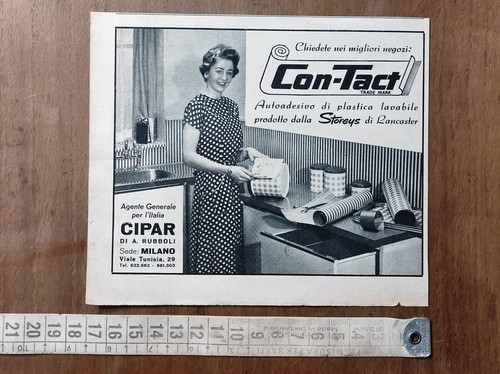 Pubblicità vintage del 1957