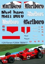 1/24 Decals per Ferrari F2004 Michael Schumacher F1 2004 TBD677
