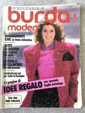 BURDA Moden - N 11 Novembre 1987 MODA FASHION MAGAZINE