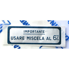 Adesivo Miscela 6% per VESPA