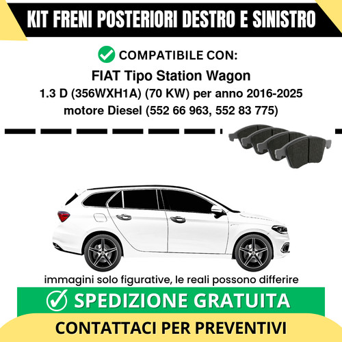 Pastiglie freno posteriori - pastiglie,