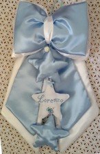 Fiocco nascita azzurro con