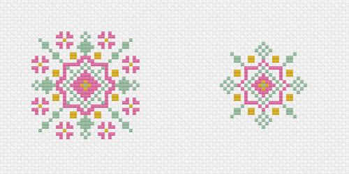 Geometrico fiore punto croce - fiore,