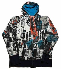 Felpa con cappuccio vintage Y2K Circa AOP uomo media grafica skateboard AL3