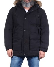 JACK & JONES giacca uomo parka caldo jacket JKT giacca invernale nero cappuccio