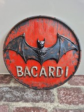 Targa Bacardi retrò alluminio