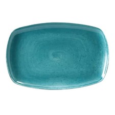 Set 6 Piatti Rettangolari Matiz Verdi Porcellana 30,5x20 cm Medri | Ristorante