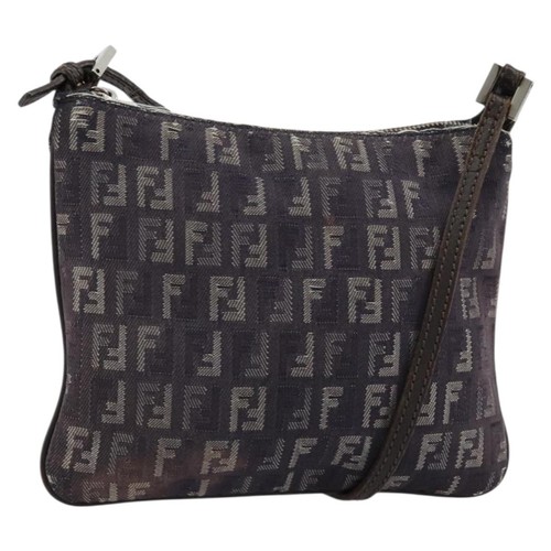 Fendi zucchino canvas shoulder - fendi,