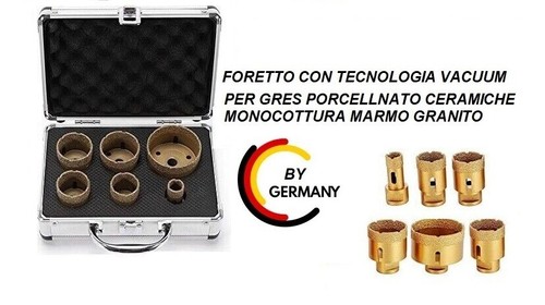 Kit frese diamantate per gres - diamantate,