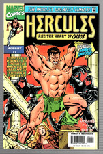 Hercules # 1 (7.0) 8/1997 Marvel Modern-Age ha cancello-copertina pieghevole anteriore e posteriore ⚔️
