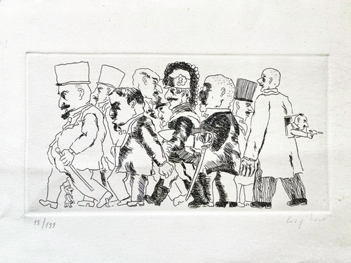 Franz borghese signed drypoint - signed,