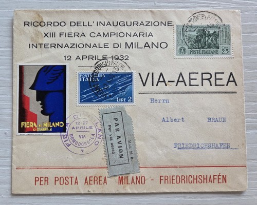 Busta regno posta aerea fiera - regno,