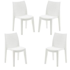 SET 4 SEDIE LADY IMPILABILE DA