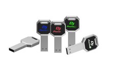 Chiave LED in metallo DJ USB 3.0 memoria flash disco U pen drive 64 GB 128 GB regalo di Natale
