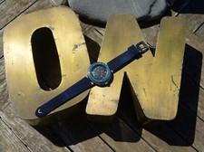 YEMA RARE WRISTMASTER 660 FT VINTAGE STAINLESS STEEL DIVER OVERSIZED WATCH 43MM