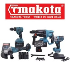 Kit 5 In 1 Motori Brushless Makota Flex Trapano Impulsi Avvitatore Tassellatore