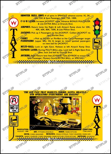 Williams taxi 1988 cartes - williams,