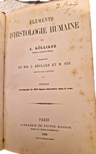Éléments d’Histologie Humaine A. Kölliker 1856 libro antico raro