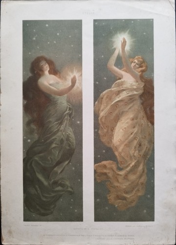 Antica stampa colori 1910 - antica,