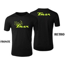 T-shirt Maglietta Personalizzata Yamaha Tmax T-Max Stampa Fluo Tshirt Nera Uomo