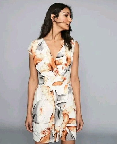 Reiss mini abito stampa foglia - mini,