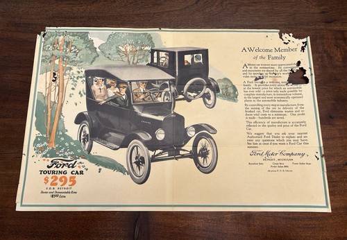 Brochure postale ford model - postale,