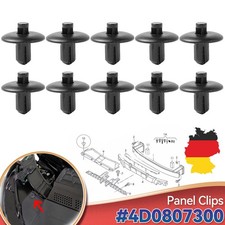 10 rivetti distanziali rivetto a percussione fissaggio clip-per Audi A2 A4 A5 A8 Q3 Q5 4D0807300