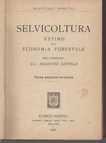 Libri santilli selvicoltura - libri,