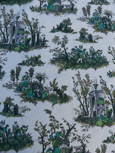 Coupon tissu ancien - , coton