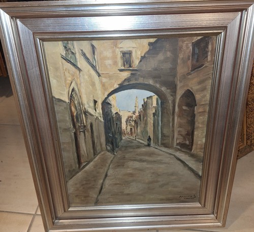 Dipinto olio tela - olio, su