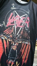 SLAYER con Diavolo crocifisso t-shirt maglietta punk rock metal